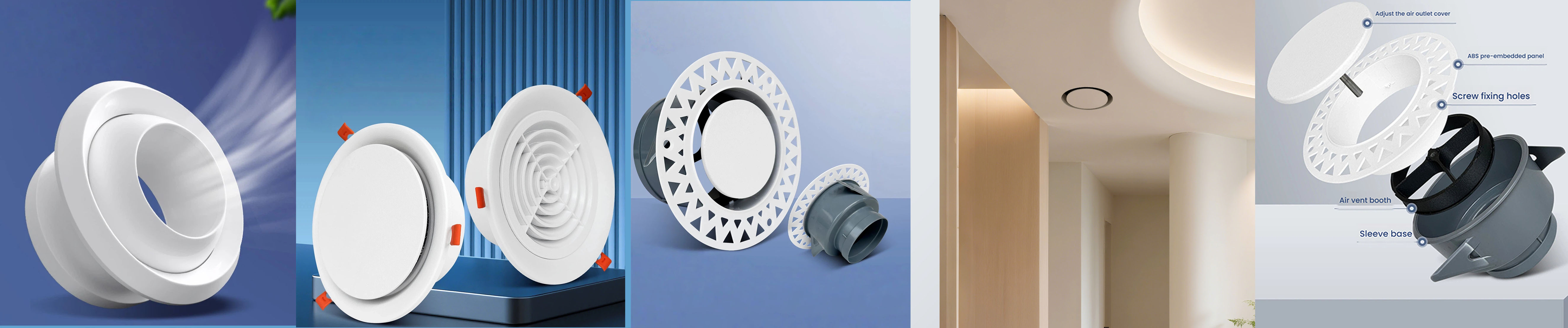 So sánh Vật liệu lỗ thông hơi: Hợp kim nhôm VS ABS VS thép không gỉ