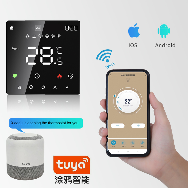 Thermostat Wi-Fi Cảm ứng Model K6