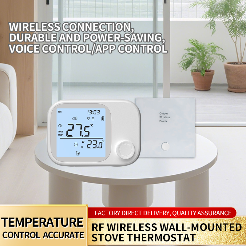 With3 Bộ điều nhiệt lò treo tường tần số vô tuyến RF 433