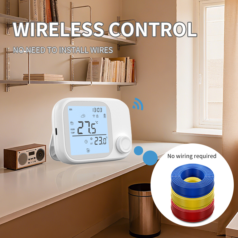 With3 Bộ điều nhiệt lò treo tường tần số vô tuyến RF 433