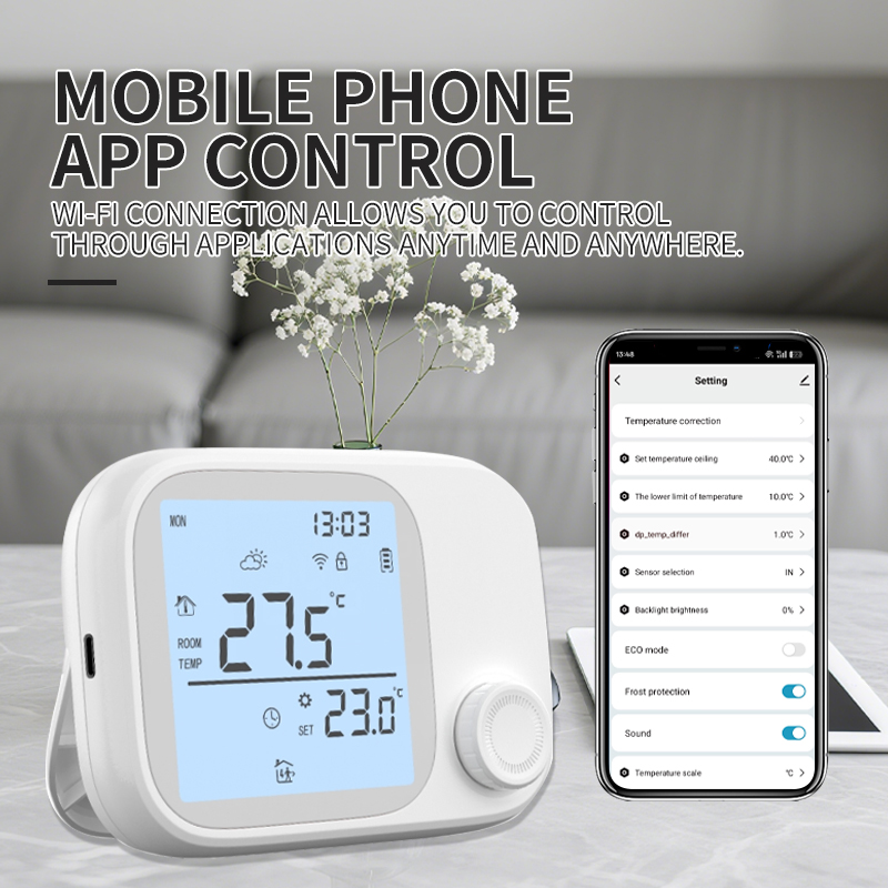 With3 Bộ điều nhiệt lò treo tường tần số vô tuyến RF 433